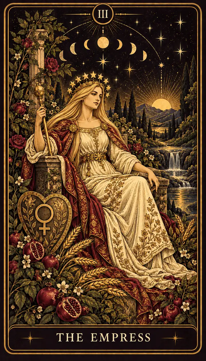 The Empress from the Gilded Garden deck