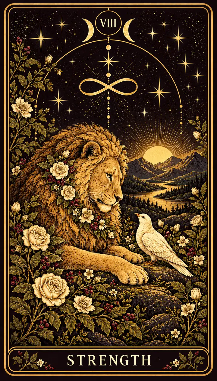 Strength from the Gilded Garden deck