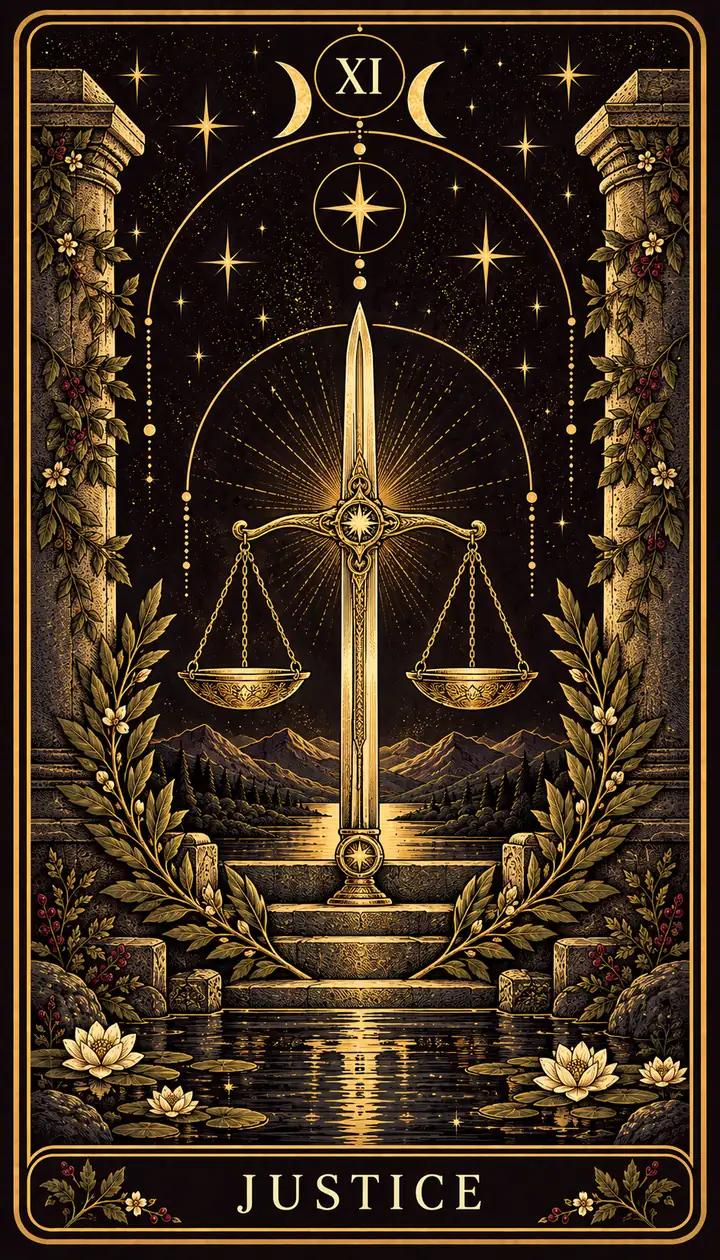 Justice from the Gilded Garden deck