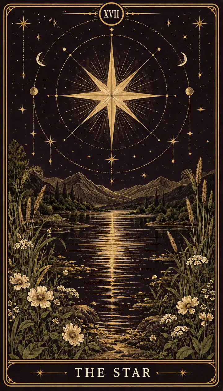 The Star from the Gilded Garden deck