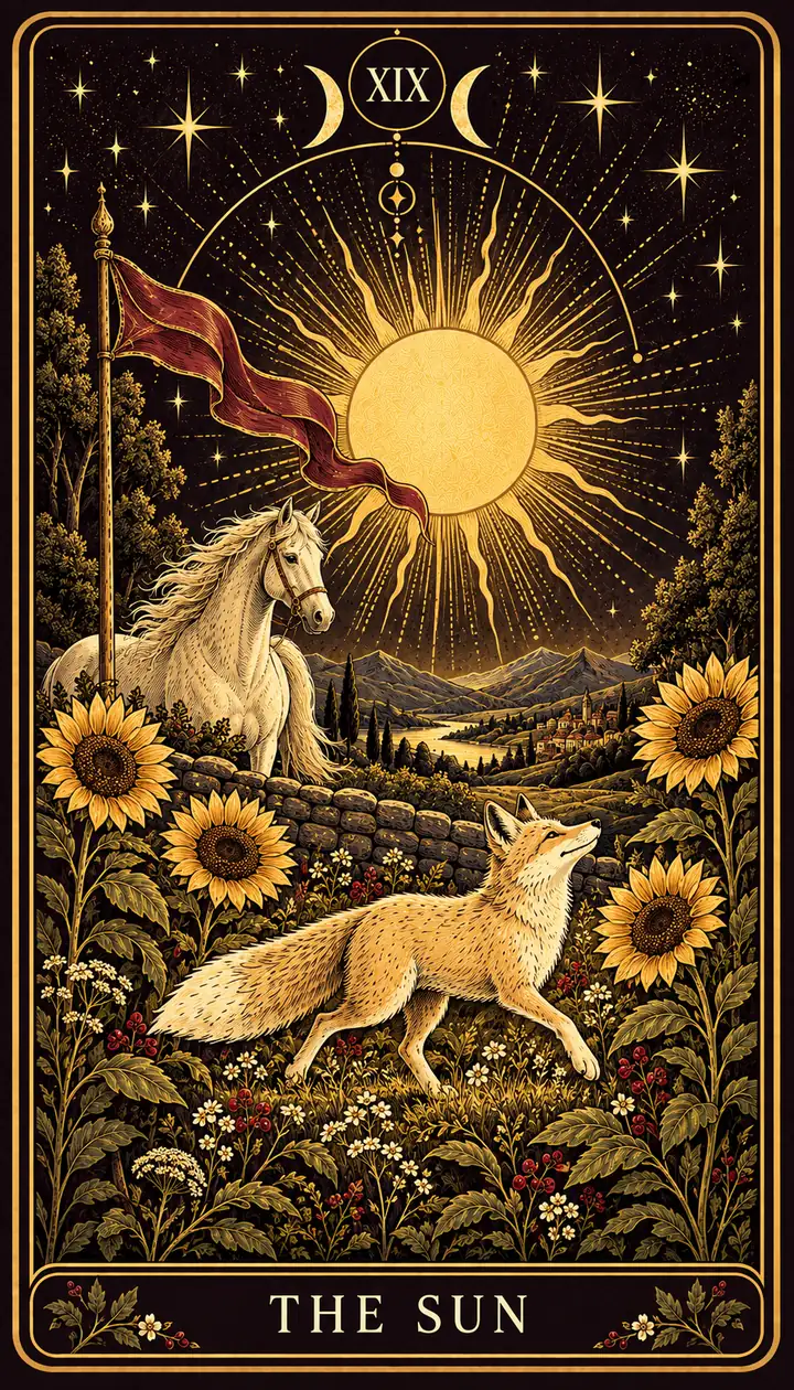 The Sun from the Gilded Garden deck